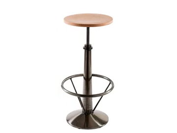 INFINITY - Wooden barstool height-adjustable by Vela Arredamenti