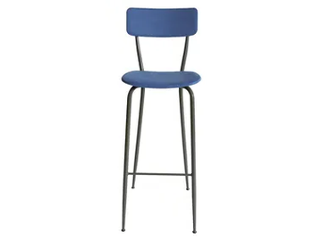 OLIVIA - Fabric barstool with back by Vela Arredamenti