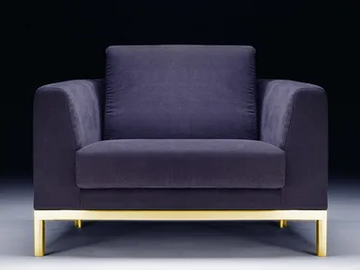 PL-RELAX - Upholstered armchair with armrests by Vela Arredamenti