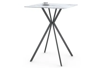 PLEC - Square iron dining table by Vela Arredamenti