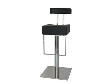 SG082 - Upholstered Eco-leather stool with back by Vela Arredamenti