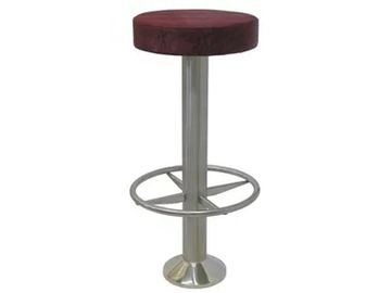 SG094 - Upholstered steel stool with footrest by Vela Arredamenti