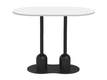 TYPHA 2 - Oval marble high table by Vela Arredamenti