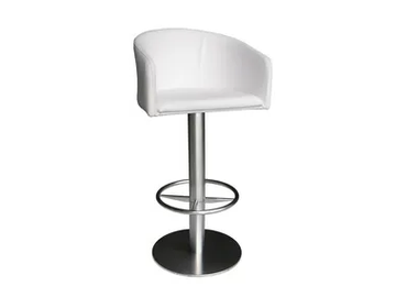 ZEUS - Upholstered stool with back by Vela Arredamenti