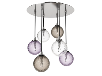 BALLOTON - Blown glass ceiling lamp by VENINI