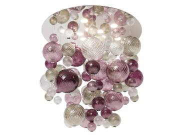 BALLOTON - Handmade blown glass ceiling lamp by VENINI