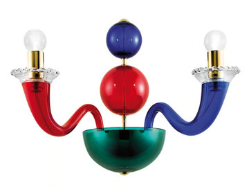 GIO PONTI 99.80 - Blown glass wall lamp by VENINI