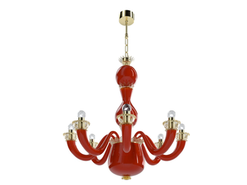 GIO PONTI 99.81 - Handmade blown glass chandelier by VENINI
