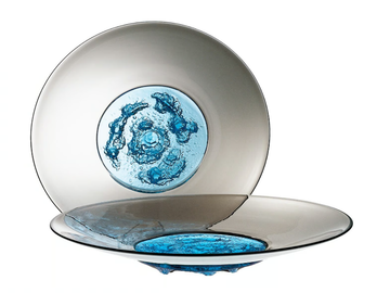 PIATTO DI TAPIO - Blown glass centerpiece by VENINI