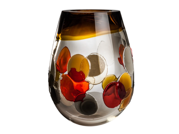 PYROS - Handmade blown glass vase by VENINI