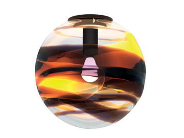 ROTONDO - Blown glass ceiling lamp by VENINI