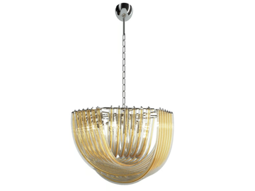 TRIEDRI - Handmade blown glass pendant lamp by VENINI