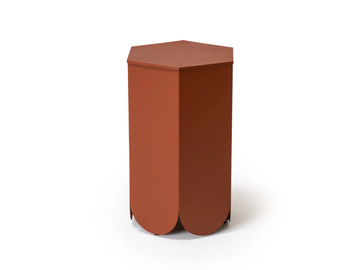 ATAY - Hexagonal plate high side table by Vergés