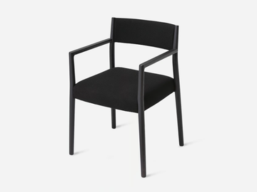 BOGART - Fabric chair with armrests by Vergés