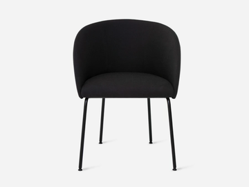 CISTELL ORIGINAL - Upholstered chair covered in fabric with metal legs by Vergés