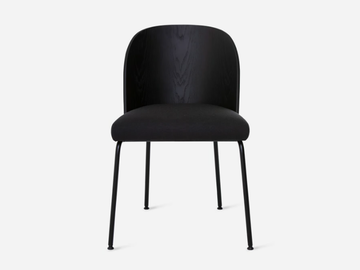 CISTELL SLIM - Chair with ash shell and metal legs by Vergés