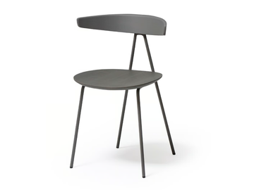 COMPASS - Wooden chair with steel structure by Vergés