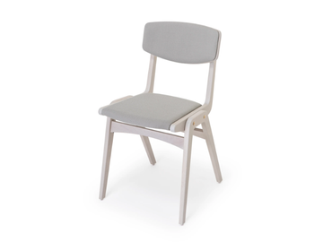 GLÖWR - Beech chair with integrated cushion by Vergés