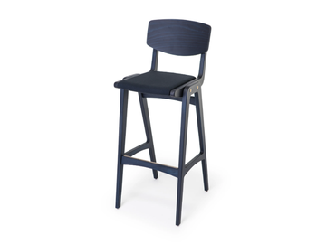 GLÖWR - High beech stool with integrated cushion by Vergés