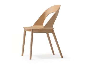 GOOSE - Ash chair open back by Vergés
