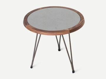 MIM - Round powder coated steel coffee table by Vergés
