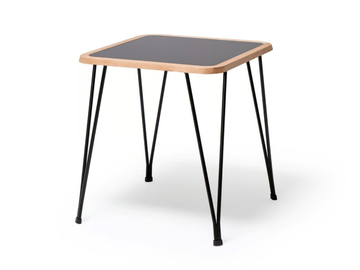 MIM - Square powder coated steel table by Vergés