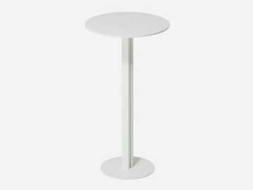 SANDWICH - Round powder coated steel high table by Vergés