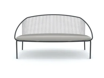 ARIA - 2 seater metal garden sofa by Vermobil