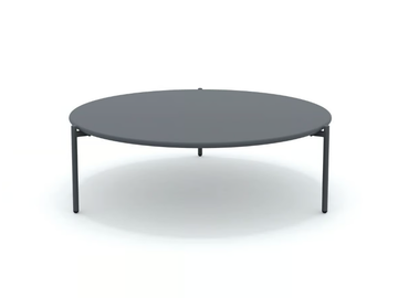 ARIA - Round aluminium coffee table by Vermobil