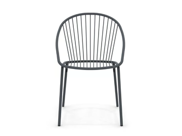 ARIA - Stackable metal chair with armrests by Vermobil