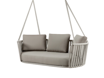DAISY ROPE - 2 Seater fabric garden hanging chair by Vermobil