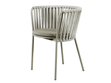 DAISY ROPE - Rope garden chair with armrests by Vermobil