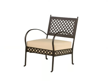 SPRINGTIME - Metal garden armchair with armrests by Vermobil