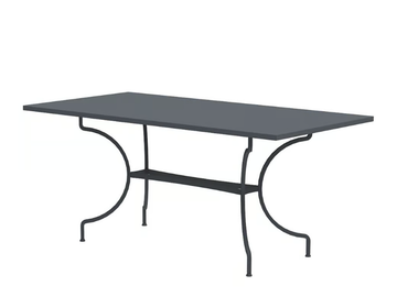 TOSCA - Rectangular metal garden table by Vermobil