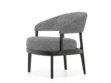 ECLIPSE - Fabric easy chair with armrests by Very Wood