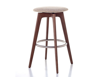 EGADI 416H - High wooden stool with integrated cushion by Very Wood