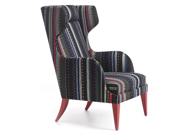 ONDA 08 / 108 / 18 / 118 - Wing fabric armchair by Very Wood