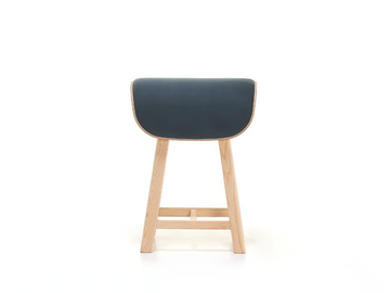 RODEO 06 - High upholstered fabric stool with footrest by Very Wood