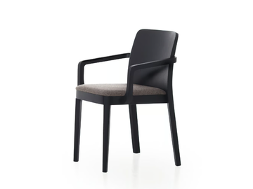 URBAN 12 - Stackable ash chair with armrests by Very Wood