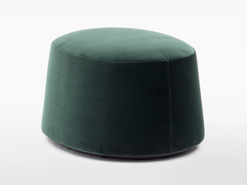EMILY - Oval fabric pouf by Verzelloni