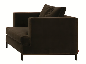 HAMPTON MEMORY - Fabric armchair with removable cover with armrests by Verzelloni