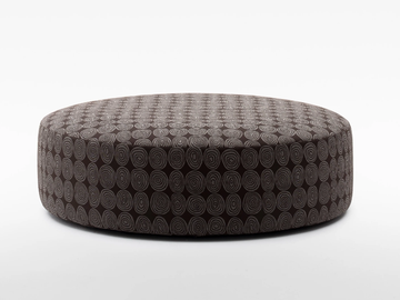 PLANET - Round fabric pouf with removable lining by Verzelloni