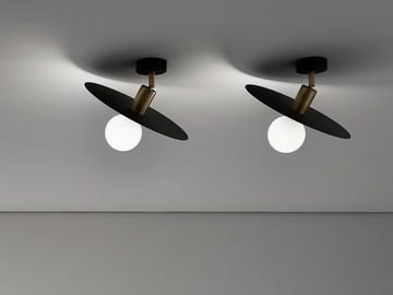 33GIRI - LED adjustable steel ceiling lamp by Vesoi