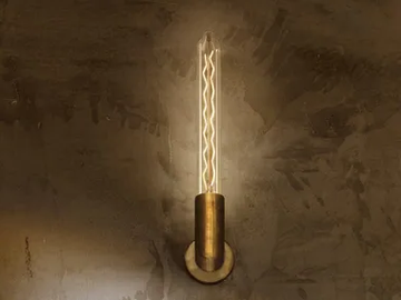 FUSE - LED glass and steel wall lamp by Vesoi