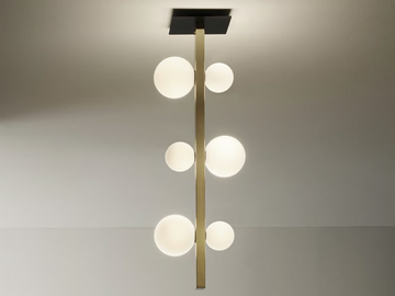ICS - LED aluminium ceiling lamp by Vesoi
