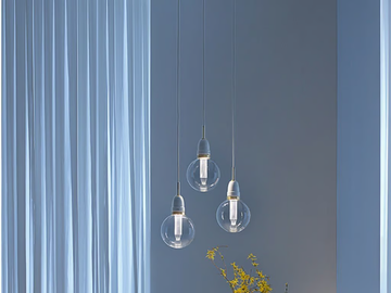OTTOWATT - LED dimmable blown glass pendant lamp by Vesoi
