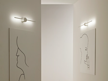 PIC - LED dimmable aluminium wall lamp by Vesoi