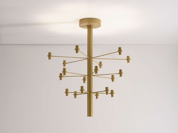 SCARLED - LED aluminium chandelier by Vesoi