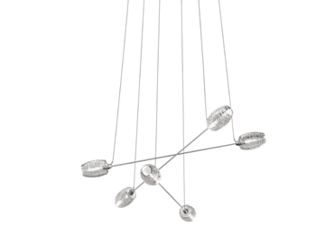 DAMASCO SP 6 P - Glass chandelier by Vetreria Vistosi