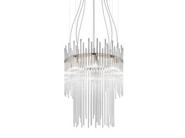 DIADEMA SP 60 - Glass chandelier by Vetreria Vistosi
